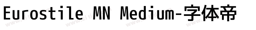 Eurostile MN Medium字体转换